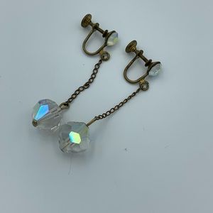 Vintage dangle screw back earrings